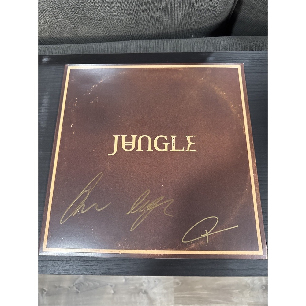 JUNGLE - Sunshine SIGNED Cover Desert Peach Vinyl Autographed Jacket